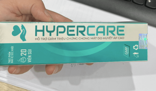 Viên sủi hỗ trợ giảm chóng mặt nhưng được quảng cáo là thuốc chữa huyết áp cao, xơ vữa động mạch, dị tật tim