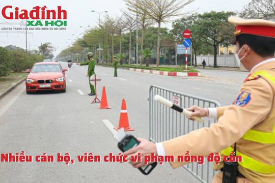 Thông tin về 100 cán bộ vi phạm nồng độ cồn bị tổ công tác của Bộ Công an nhận diện