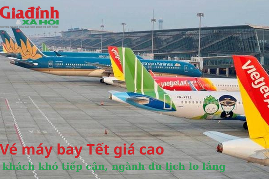 Vé máy bay Tết Nguyên đán giá cao, khách khó tiếp cận, ngành du lịch lo lắng