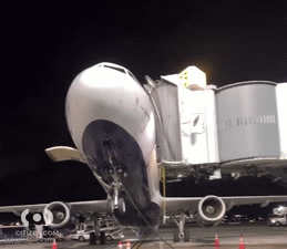 Hành khách hoảng loạn vì máy bay bị nhấc bổng đầu trên đường băng