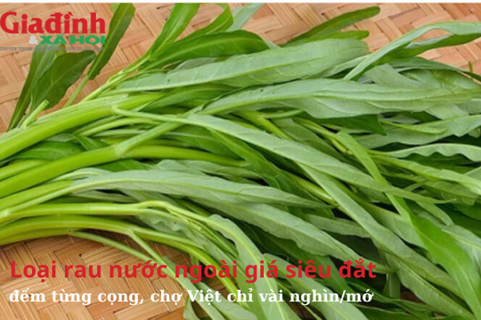 Loại rau ở nước ngoài giá siêu đắt, tính từng cọng, chợ Việt chỉ vài nghìn đồng/bó