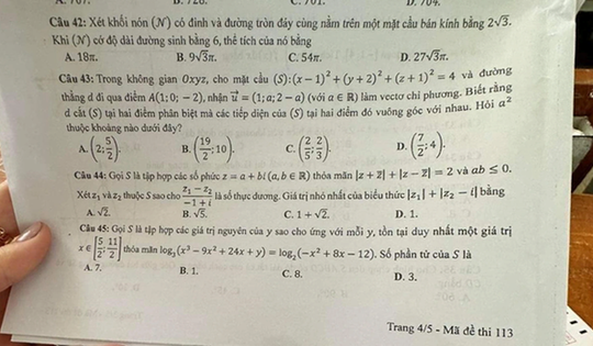 Khởi tố thí sinh làm lộ đề thi tốt nghiệp môn Toán