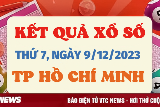 Kết quả xổ số TP.HCM hôm nay 9/12 - XSHCM 9/12/2023