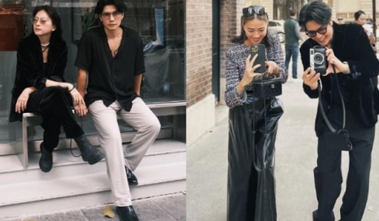 Gu thời trang "chất" cả đôi của cặp vợ chồng Ngô Thanh Vân và Huy Trần