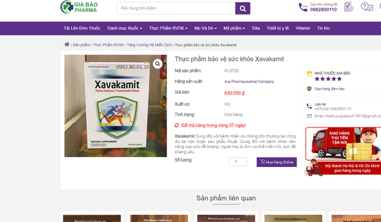 Cảnh báo hàng loạt TPBVSK quảng cáo như thuốc chữa bệnh