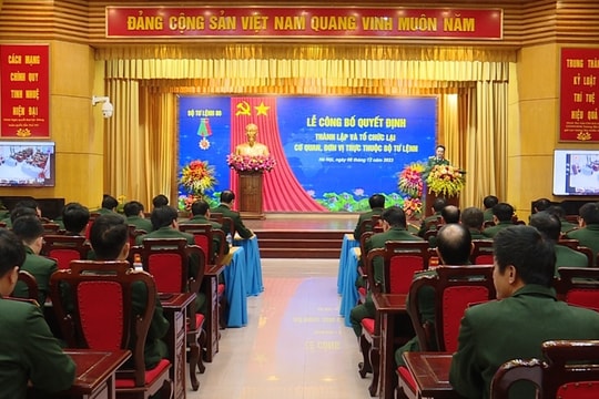 Thành lập, tổ chức lại các cơ quan, đơn vị trực thuộc Bộ Tư lệnh 86