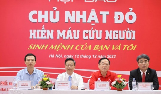 Chương trình Chủ nhật Đỏ năm 2024 dự kiến tiếp nhận 50.000 đơn vị máu