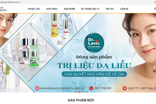 Công ty TNHH Beauty Cosmetic Việt Nam bị xử phạt