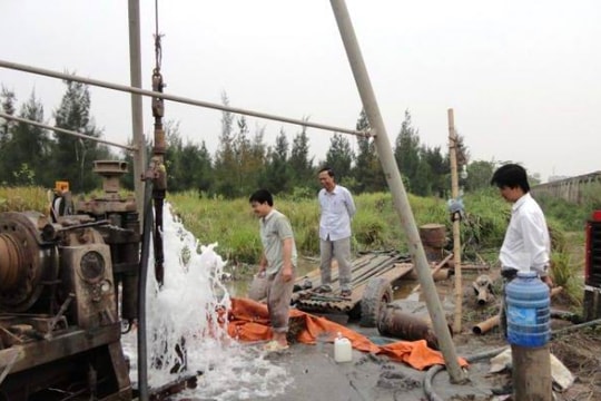 Khoan giếng nước sinh hoạt có phải đăng ký?