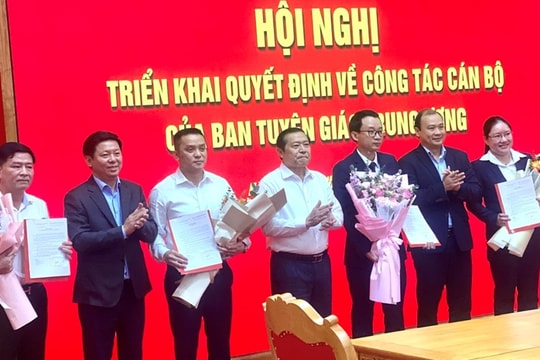 Điều động, bổ nhiệm nhân sự Ban Tuyên giáo Trung ương