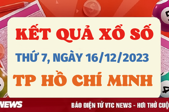 Kết quả xổ số TP.HCM hôm nay 16/12 - XSHCM 16/12/2023