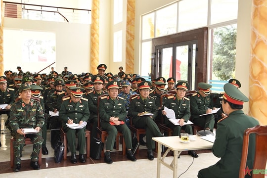 Bộ trưởng Quốc phòng: Quân đoàn 12 và các đơn vị phối hợp chặt chẽ để cuộc diễn tập thành công