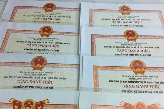 Tiêu chuẩn xét tặng danh hiệu 'Chiến sĩ thi đua cơ sở'