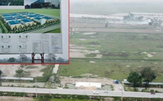 Phân lô, bán nền đất cụm công nghiệp rầm rộ ở huyện ngoại thành Hà Nội