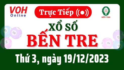 XSBT 19/12 - Kết quả xổ số Bến Tre hôm nay thứ 3 ngày 19/12/2023