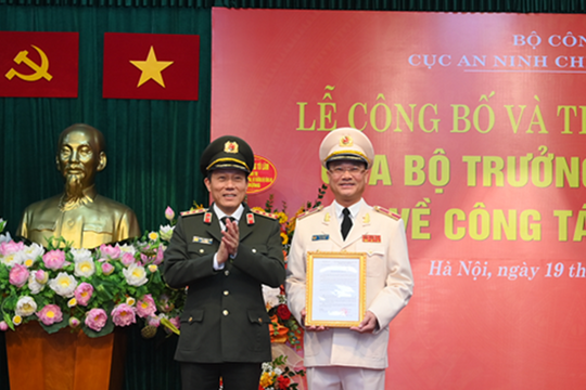  Thiếu tướng Phạm Thế Tùng giữ chức Cục trưởng An ninh