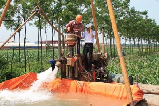 Các tỉnh phải ban hành Kế hoạch bảo vệ nước dưới đất trước ngày 01/01/2027