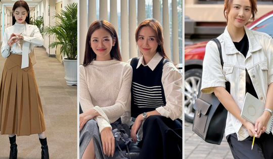 2 cô 'bạn gái' Mạnh Trường đọ sắc, đọ phong cách trong hậu trường 'Chúng ta của 8 năm sau'