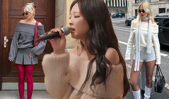 Mùa này phải mua áo len trễ vai giống Jennie: Vừa xinh xỉu, vừa phối được vô vàn outfit