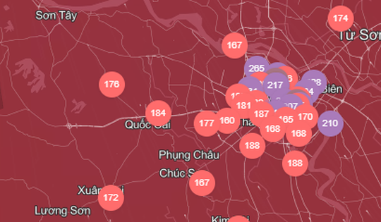 Hà Nội ô nhiễm không khí nghiêm trọng, điểm danh những điểm vượt mức quy định