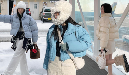 Nàng blogger Hàn chỉ bạn 6 cách phối áo khoác phao gọn gàng, năng động trong mùa giá rét