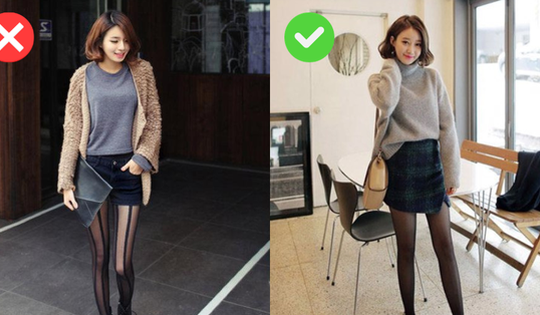 4 kiểu quần tất kém sang không nên diện với chân váy