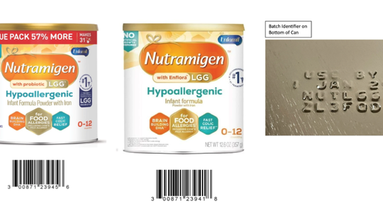 Thu hồi lô sữa công thức Nutramigen do nguy cơ nhiễm khuẩn, thị trường Việt Nam không ảnh hưởng