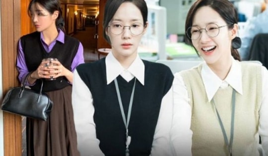 Cách diện đồ công sở đơn giản nhưng "hack" tuổi đỉnh cao của Park Min Young trong phim "Cô đi mà lấy chồng tôi"