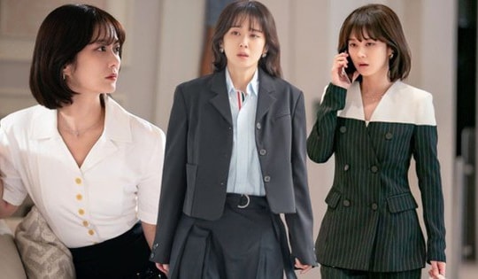 Thời trang công sở sang trọng, chuẩn thanh lịch của Jang Nara trong phim mới