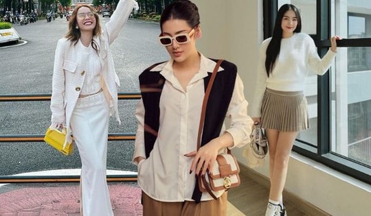 Mặc áo trắng trẻ trung và thanh lịch như mỹ nhân Việt