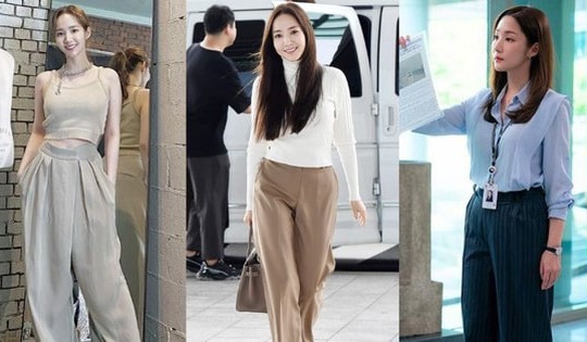 Phong cách diện quần ống rộng đẹp mê của Park Min Young, chị em nên học tập để sành điệu mọi lúc mọi nơi
