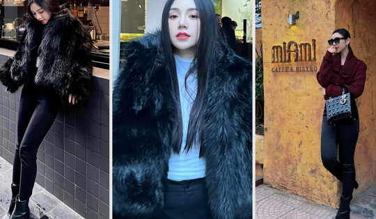Quỳnh Kool lên đồ cực quyến rũ giữa thời tiết giá rét