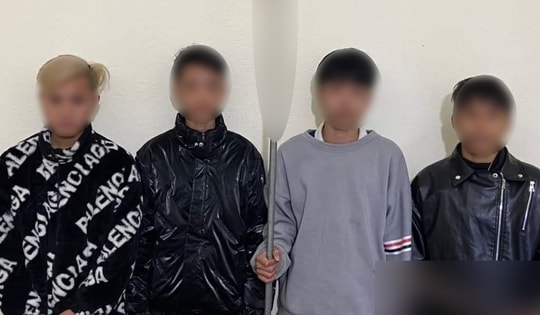 Nhóm thanh, thiếu niên giải quyết mâu thuẫn bằng hung khí