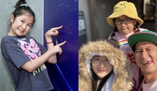 Con gái Huy Khánh 12 tuổi có vẻ ngoài dễ thương giống bố mẹ thế nào?