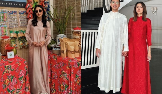 Tăng Thanh Hà mỗi lần diện áo dài đón Tết đều khiến khán giả khen hết lời vì một chi tiết gây chú ý