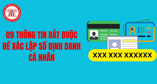 09 thông tin bắt buộc để xác lập số định danh cá nhân khi đăng ký khai sinh