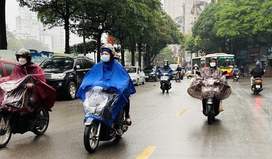 Miền Bắc có mưa ngày đi làm trở lại