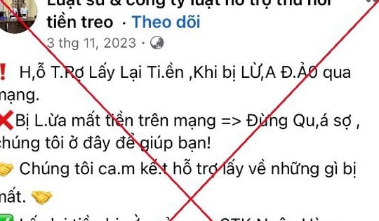 Bị lừa hơn 200 triệu đồng vì sập bẫy luật sư giả