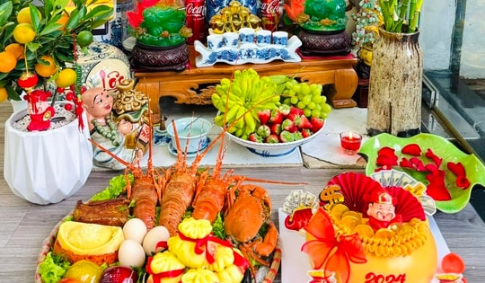 Hút mắt với những mâm cỗ cúng Thần Tài mang may mắn đến cho gia chủ