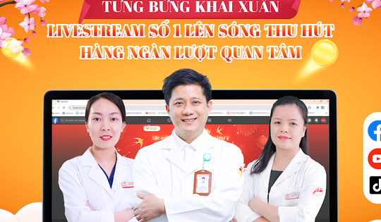 Tưng bừng khai xuân, bệnh viện Đức Phúc lên sóng buổi tư vấn trực tuyến đầu tiên