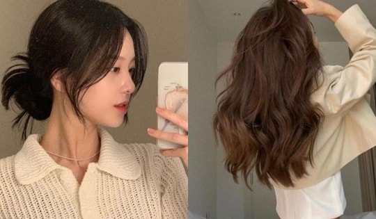 Kiểu tóc đẹp du xuân: Buộc lên thì sang chảnh như gái Hàn, thả ra tạo sóng bồng bềnh đẹp mê