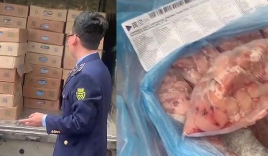 Phát hiện hơn 2 tấn kê gà bốc mùi chuẩn bị tuồn ra thị trường