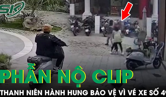Phẫn nộ clip thanh niên ‘điên cuồng’ hành hung bảo vệ quán cà phê vì ‘đưa vé số xấu’ cho khách