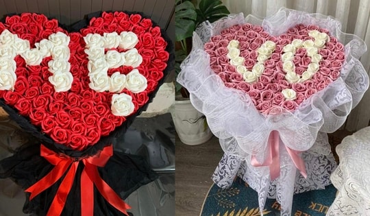 Trước thềm 8/3, đơn đặt lẵng hoa 'đặc biệt' tăng dần dần, giá cả triệu đồng/lẵng