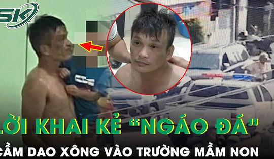 Lời khai đối tượng nghi ‘ngáo đá’ cầm dao xông vào trường mầm non ở Tiền Giang