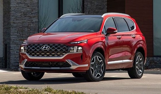 Giá lăn bánh Hyundai Santa Fe mới nhất: Giá cực mềm, Ford Everest và Toyota Fortuner lo doanh số