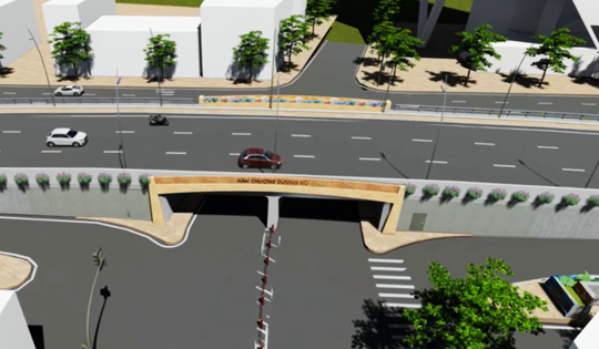 Hình hài hầm đường bộ 100 tỷ xuyên đê sông Hồng sắp được Hà Nội triển khai