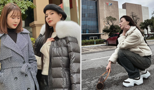 Muôn kiểu 'chống rét' của 'bạn thân' Hồng Diễm trong lần đầu ra Bắc đóng phim