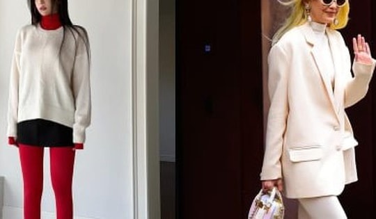 Những gam màu quần tất đang là xu hướng năm mới