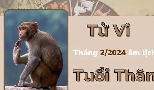 Dự báo vận trình chi tiết về tài lộc, tình duyên tử vi tháng 2/2024 âm lịch tuổi Thân